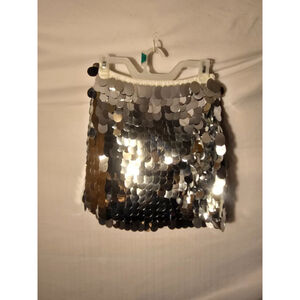 New Going Out Clubbing Hot Sexy Sequins Mini Short Skirt Womens Juniors Large L